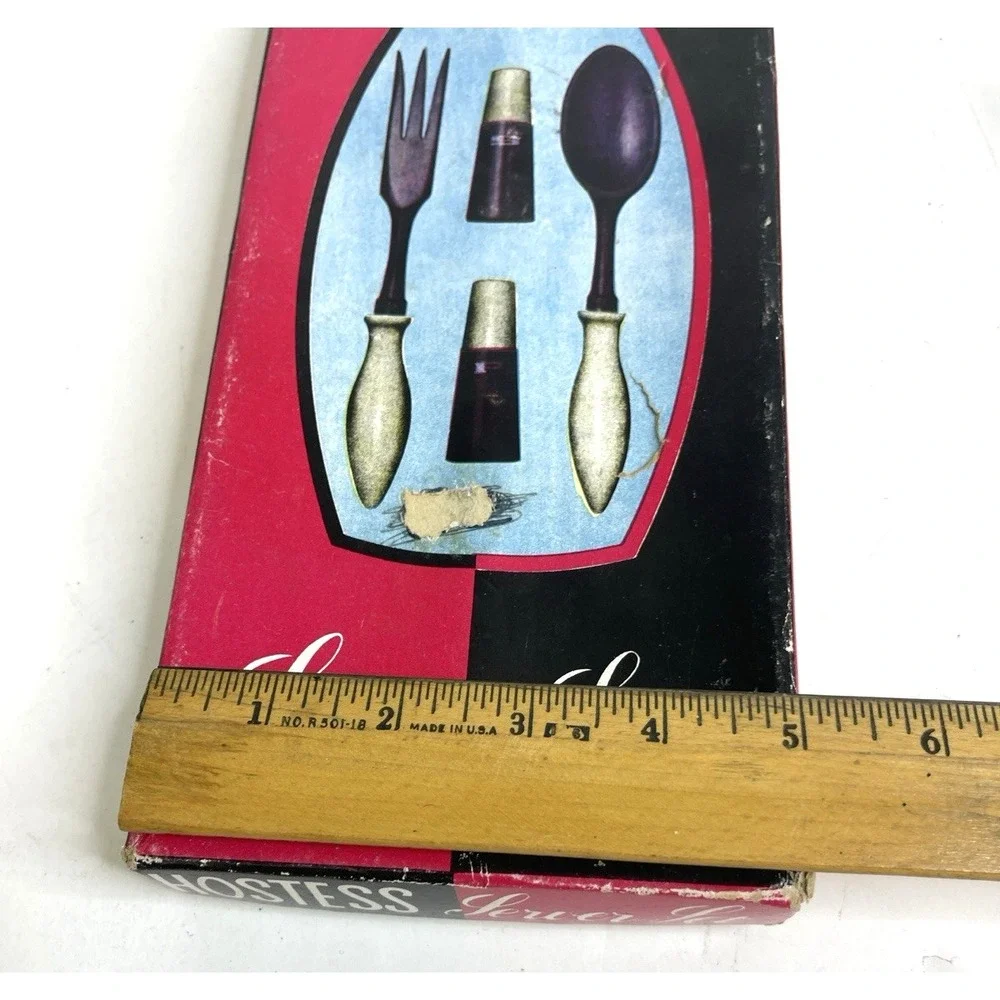 VTG Wooden Salad Serving Utensils Flamingo Florida Salt Pepper Shakers‎ NOS